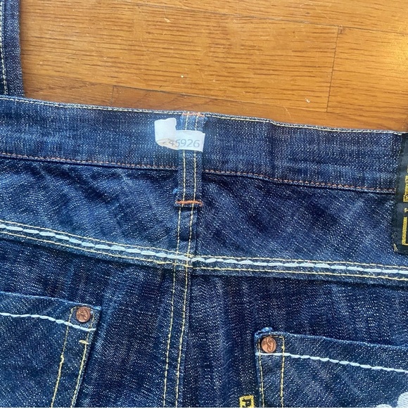 Parish Health Wealth &Wisdom Men’s Jeans Size 38 Dark Wash Button Fly Streetwear - Picture 9 of 16